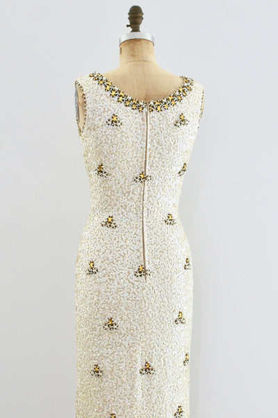 1950s Hourglass Pin Up Party Dress - Pickled Vintage
