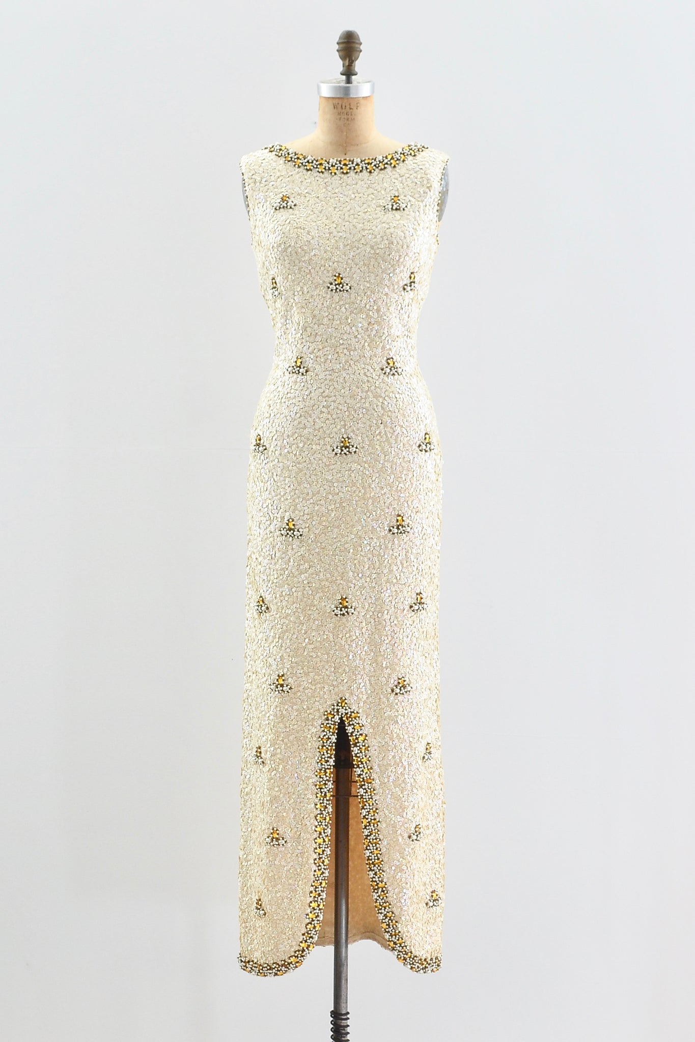 1950s Hourglass Pin Up Party Dress - Pickled Vintage