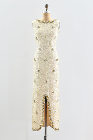 1950s Hourglass Pin Up Party Dress - Pickled Vintage