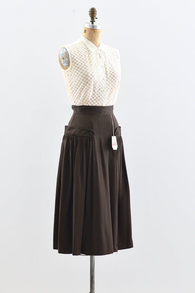 1950s Ganache Skirt - Pickled Vintage