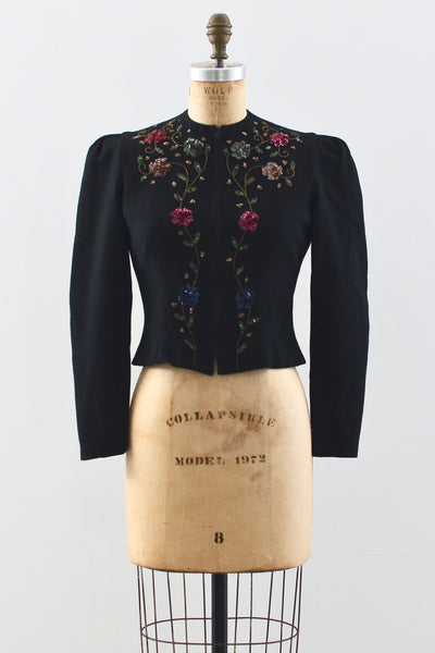 1940s Cropped Jacket - Pickled Vintage