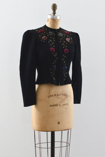 1940s Cropped Jacket - Pickled Vintage