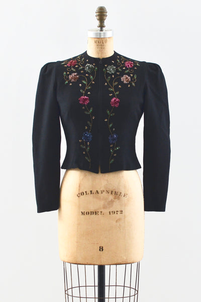 1940s Cropped Jacket - Pickled Vintage