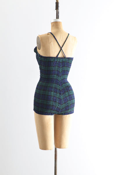 1950s Plaid Swimsuit - Pickled Vintage