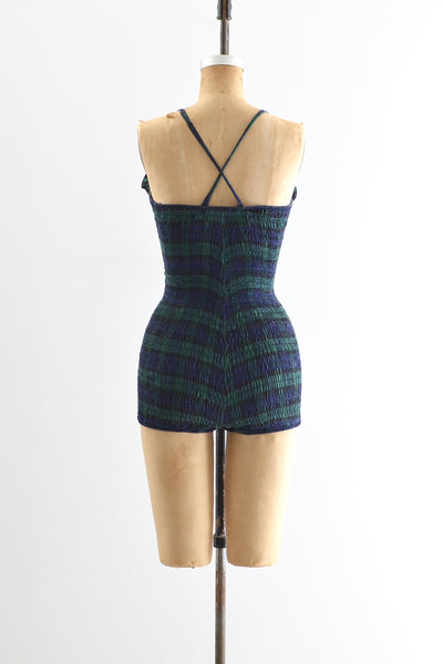 1950s Plaid Swimsuit - Pickled Vintage