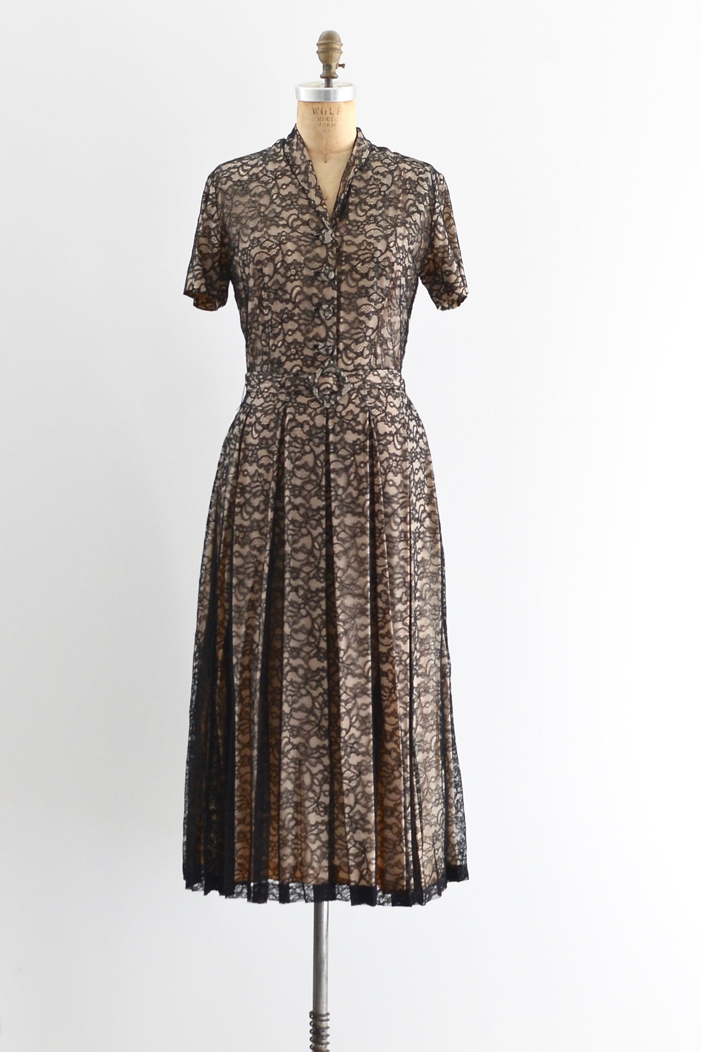 1940s Lace Dress - Pickled Vintage