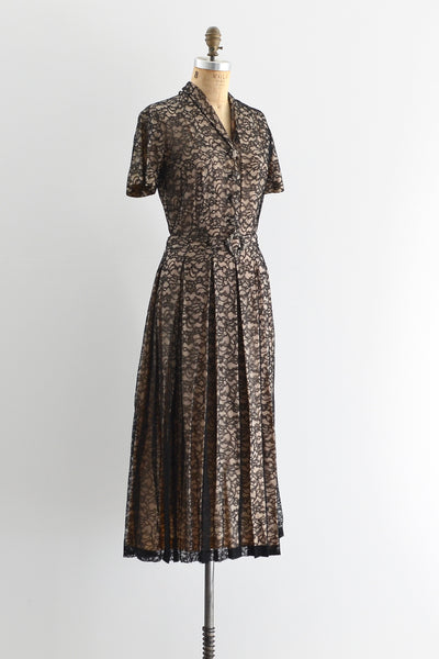 1940s Lace Dress - Pickled Vintage