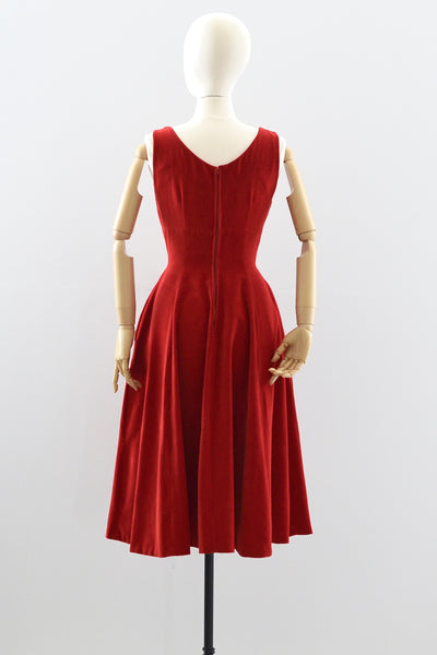 1950s Red Panel Dress - Pickled Vintage