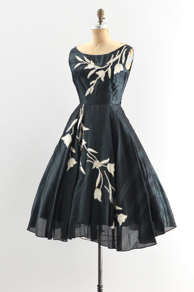 Sharkskin Silk Dress - Pickled Vintage