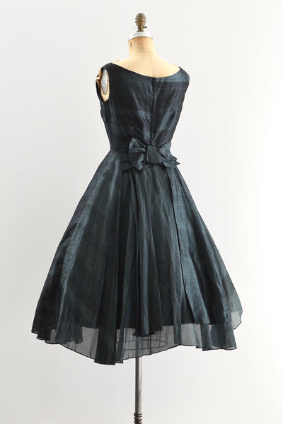 Sharkskin Silk Dress - Pickled Vintage