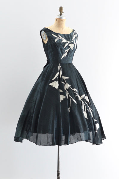 Sharkskin Silk Dress - Pickled Vintage