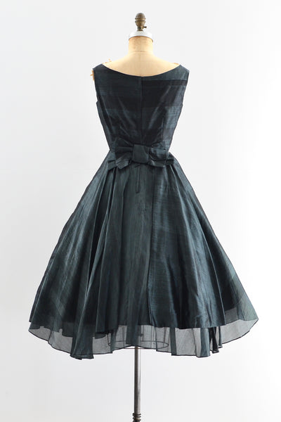 Sharkskin Silk Dress - Pickled Vintage