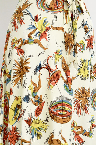 1940s Novelty Dress - Pickled Vintage