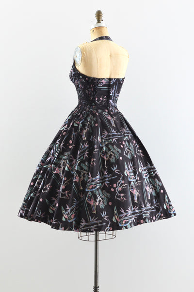 Alfred Shaheen Nikko Print Dress - Pickled Vintage