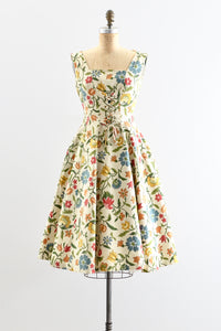 Vintage 1950's Fleur  Dress - Pickled Vintage