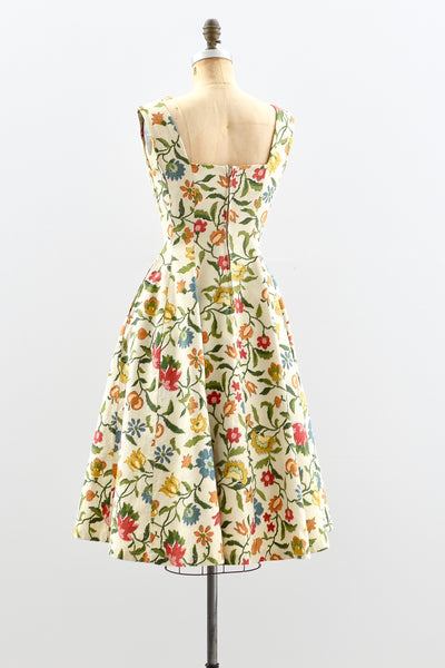 Vintage 1950's Fleur  Dress - Pickled Vintage