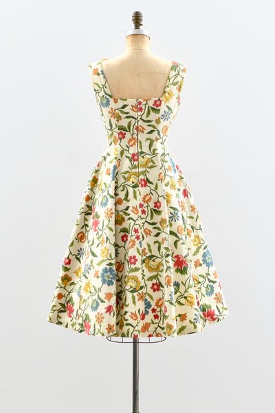 Vintage 1950's Fleur  Dress - Pickled Vintage