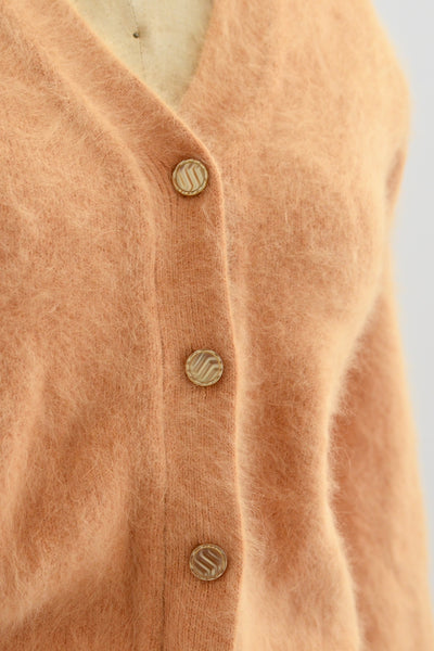 Orange Sorbet Angora Sweater - Pickled Vintage