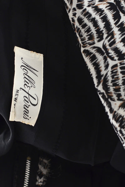 1950s Mollie Parnis Feather Dress - Pickled Vintage