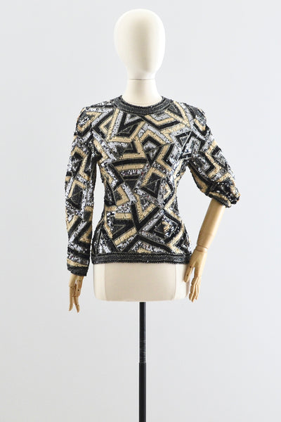 90s Glam Top - Pickled Vintage