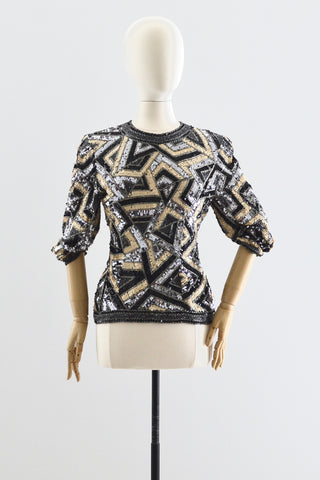 90s Glam Top - Pickled Vintage