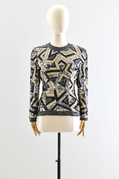90s Glam Top - Pickled Vintage