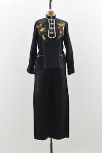 1940s Embroidered Pajamas - Pickled Vintage
