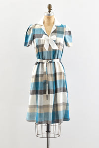 80s Plaid Dress - Pickled Vintage