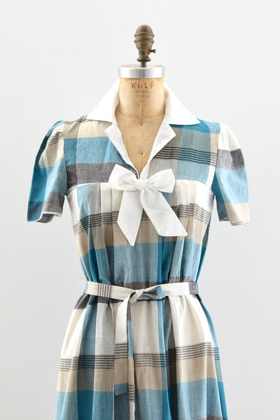 80s Plaid Dress - Pickled Vintage