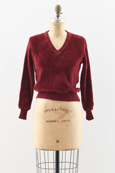 1970s Textured Ribbed Sweater - Pickled Vintage