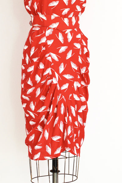 Ginkgo Print Dress - Pickled Vintage