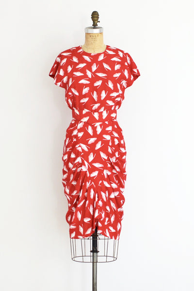 Ginkgo Print Dress - Pickled Vintage