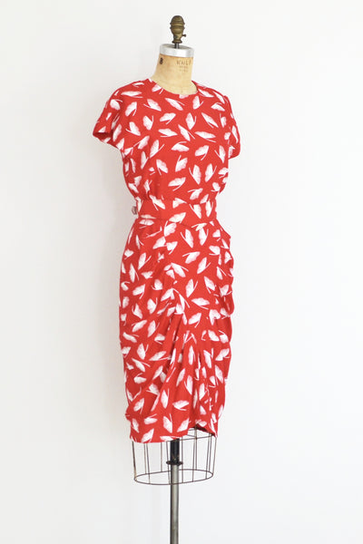 Ginkgo Print Dress - Pickled Vintage