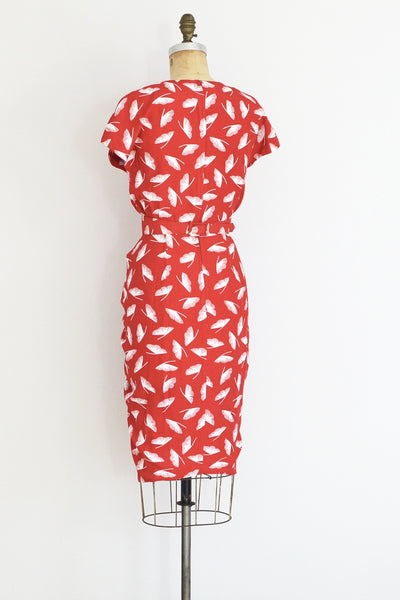 Ginkgo Print Dress - Pickled Vintage