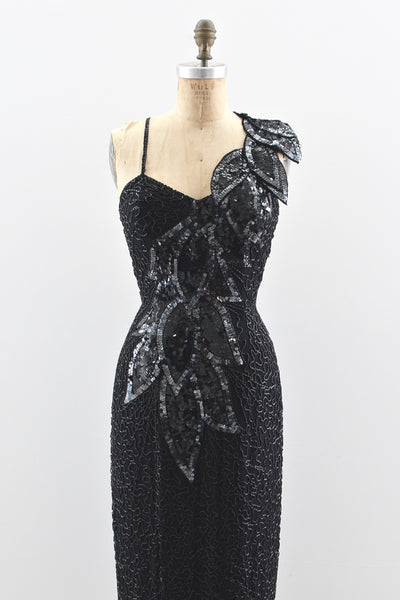 Trailing Foliage Dress - Pickled Vintage