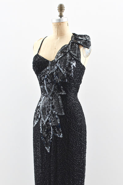 Trailing Foliage Dress - Pickled Vintage
