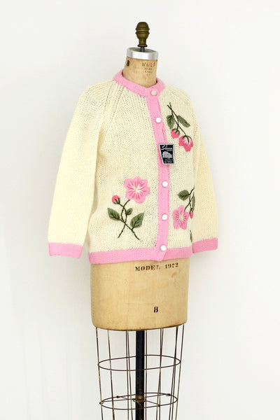 Embroidered Cardigan - Pickled Vintage