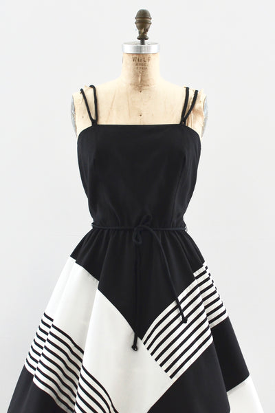Mitered Stripe Dress - Pickled Vintage