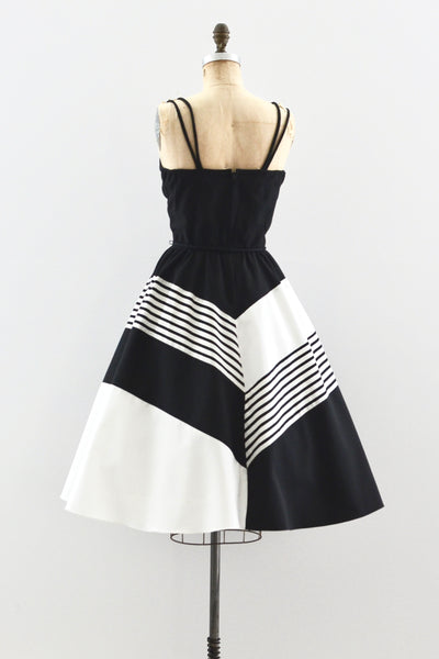 Mitered Stripe Dress - Pickled Vintage