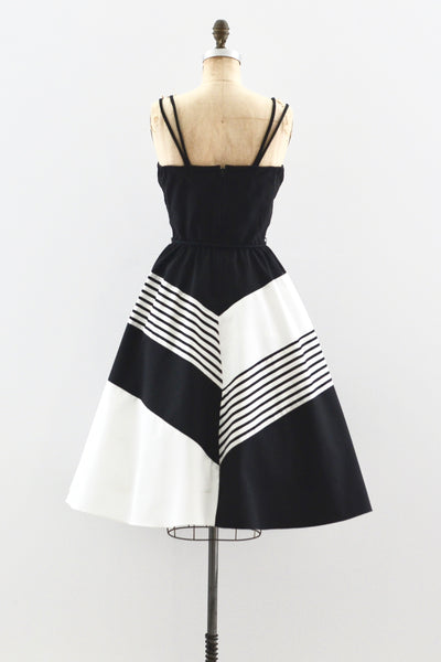 Mitered Stripe Dress - Pickled Vintage