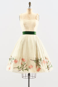 Veranda Garden Strapless Dress - Pickled Vintage