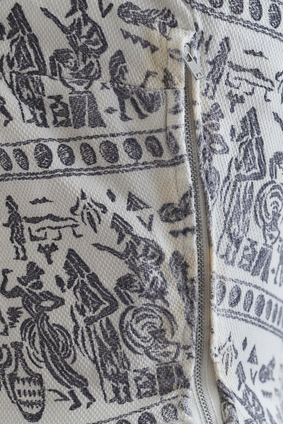 1950s Egyptian Print Dress - Pickled Vintage