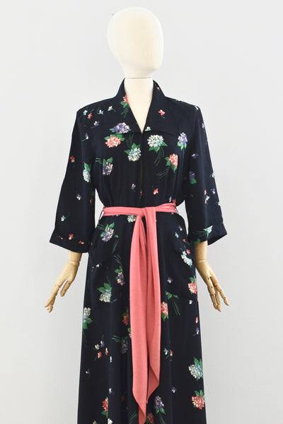 1940s Saybury Maxi Dress - Pickled Vintage
