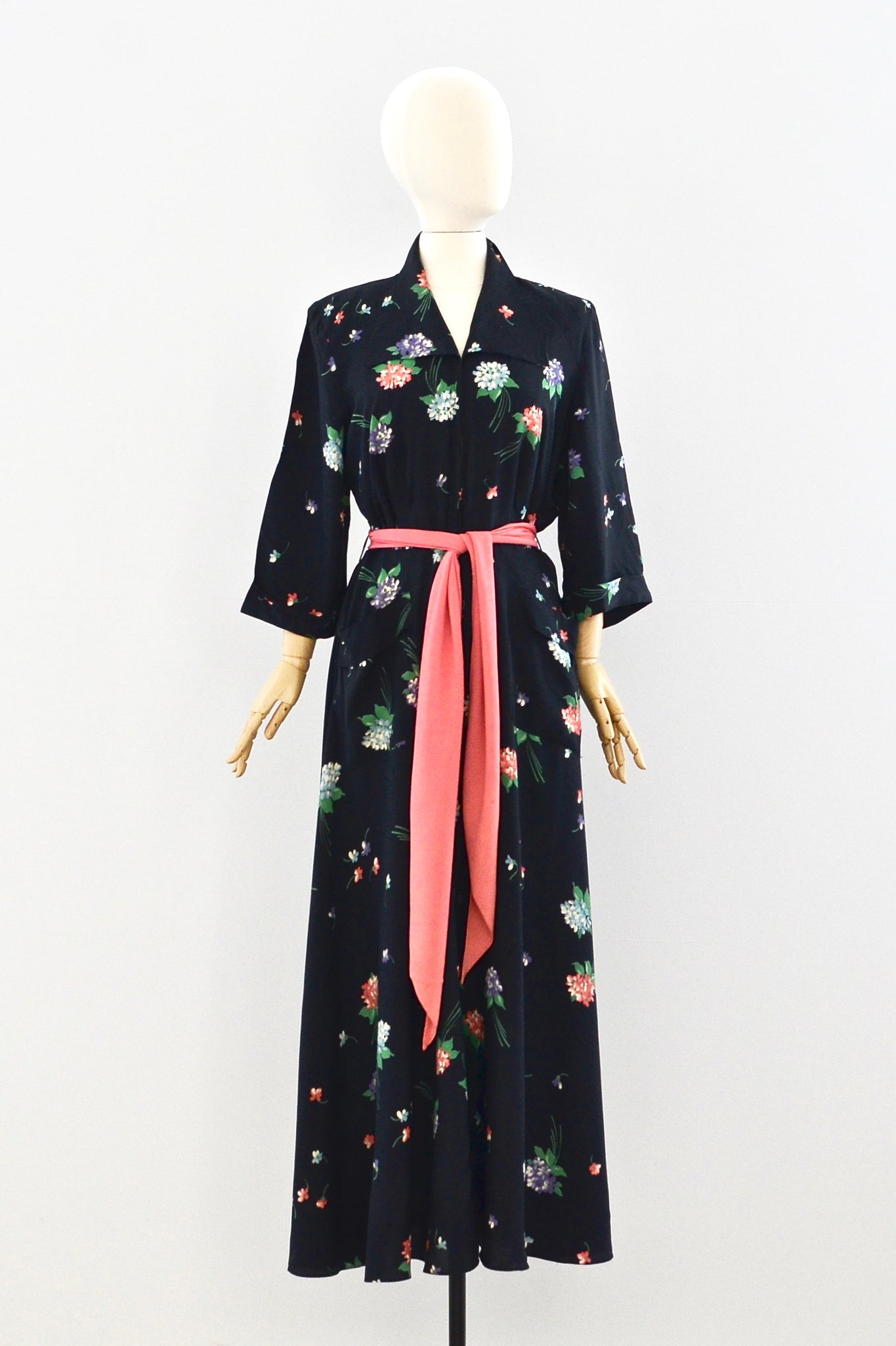 1940s Saybury Maxi Dress - Pickled Vintage