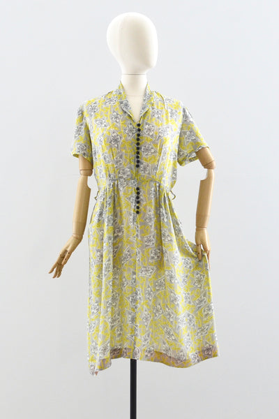 Trailing Foliage Dress - Pickled Vintage