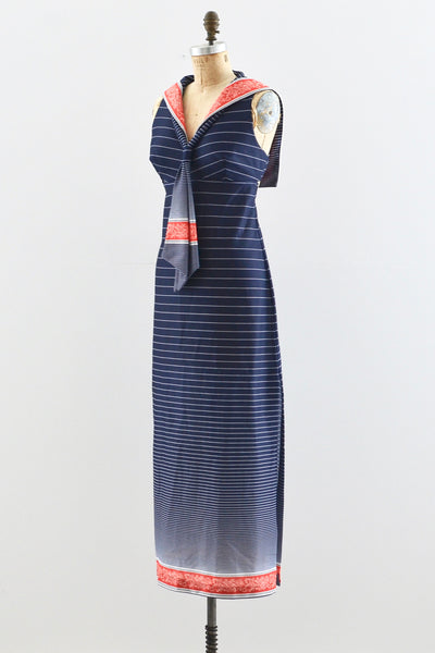 Sailor Maxi Dress - Pickled Vintage
