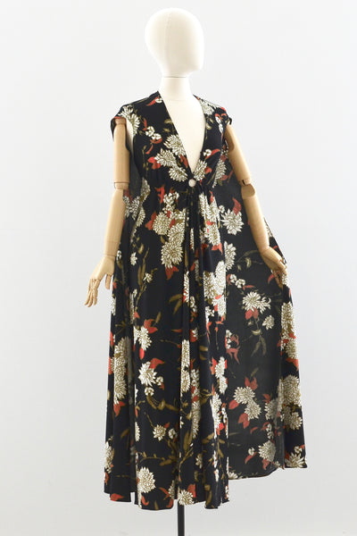 Georgie Keyloun Cape Dress - Pickled Vintage