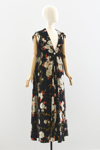 Georgie Keyloun Cape Dress - Pickled Vintage