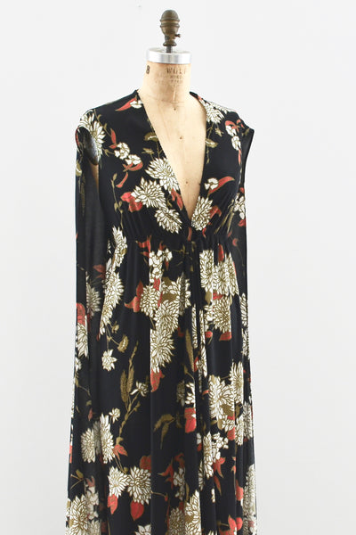 Georgie Keyloun Cape Dress - Pickled Vintage