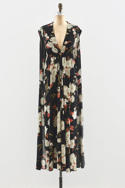 Georgie Keyloun Cape Dress - Pickled Vintage